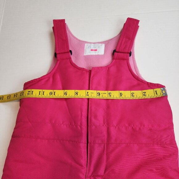 The Children's Place  sz 3T Winter Snow Ski Bib Overalls Pink - Picture 8 of 11